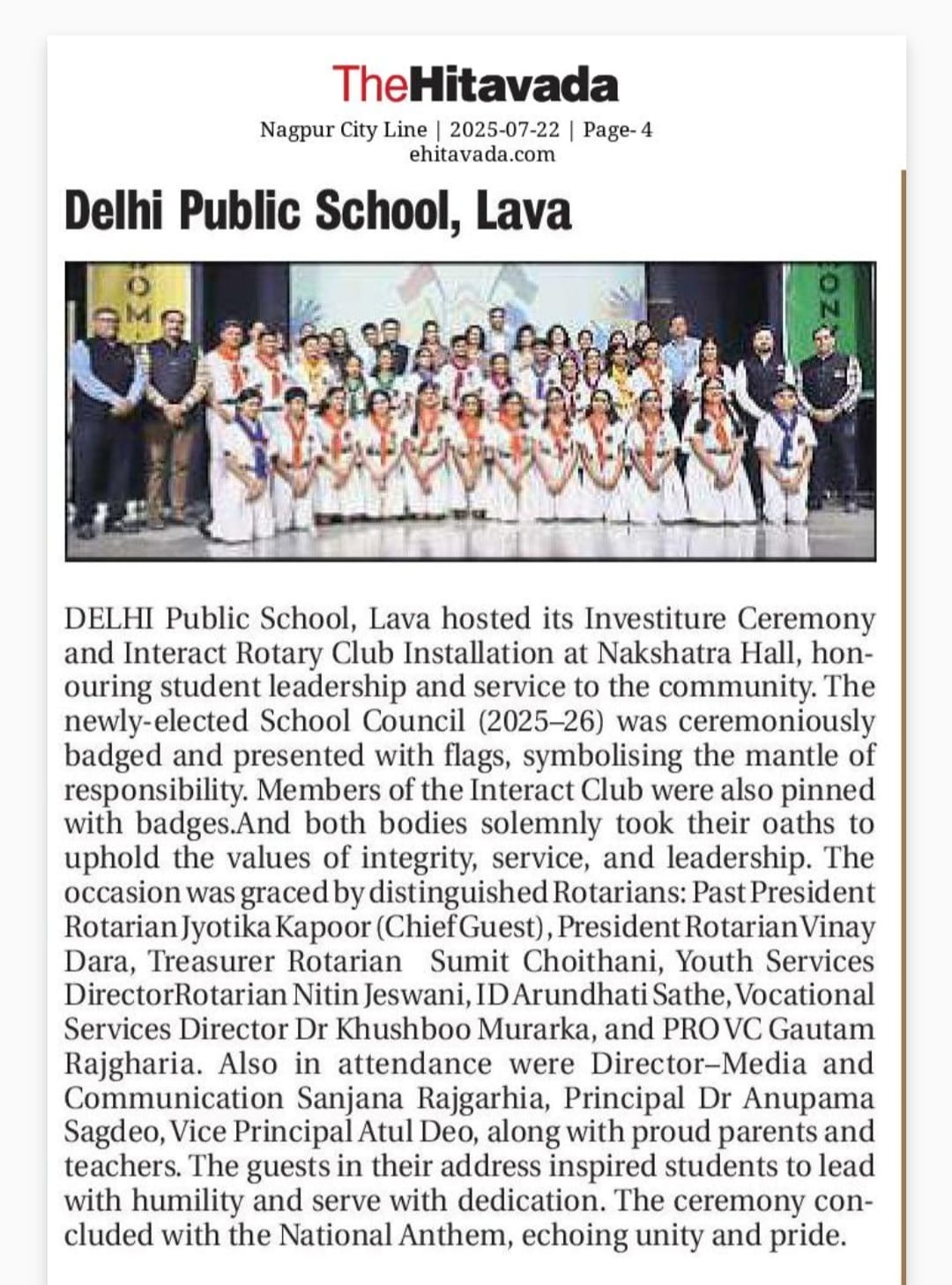 Investiture Ceremony 2025